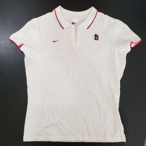 Women's Nike Ladies St. Louis Cardinals T-Shirt; White; Cap Sleeves, Size Medium